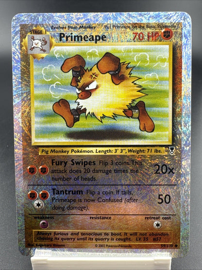 Pokémon Primeape Legendary Collection Reverse Holo Uncommon 59/110 Stage 1 70 HP