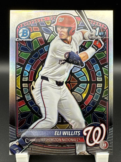 2025 Bowman Draft 1st Chrome ELI Willits Stained Glass #BDC-1