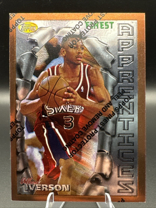 1996-97 Topps Finest Allen Iverson Philadelphia 76ers Apprentices Bronze #69