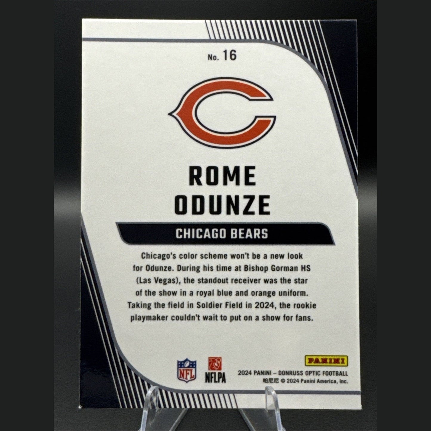 2024 Panini Donruss Optic - Rookie Primary Colors Rome Odunze #16 (RC)