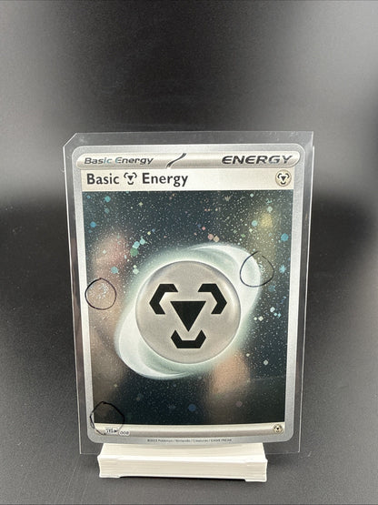 Basic Energy Metal SVE008 3 Swirls Rare Scarlet & Violet 151 Cosmos Holo Pokémon