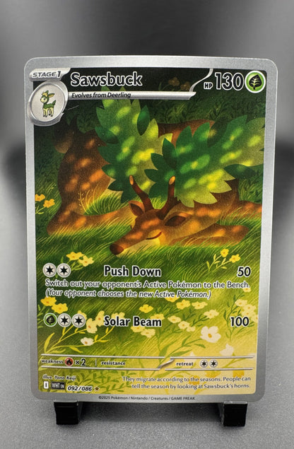 Sawsbuck 092/086 Sv: White Flare Holo