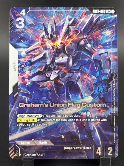 Gundam GD03-069 Graham's Union Flag Custom (LR+) Alt Art - Steel Requiem (GD03)