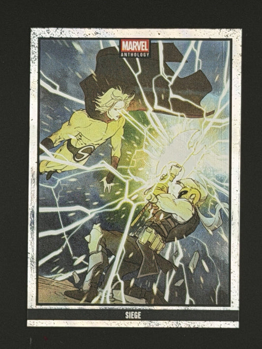 Marvel Panini Anthology 2025 Glitch Holo The Siege Card 74 - /500