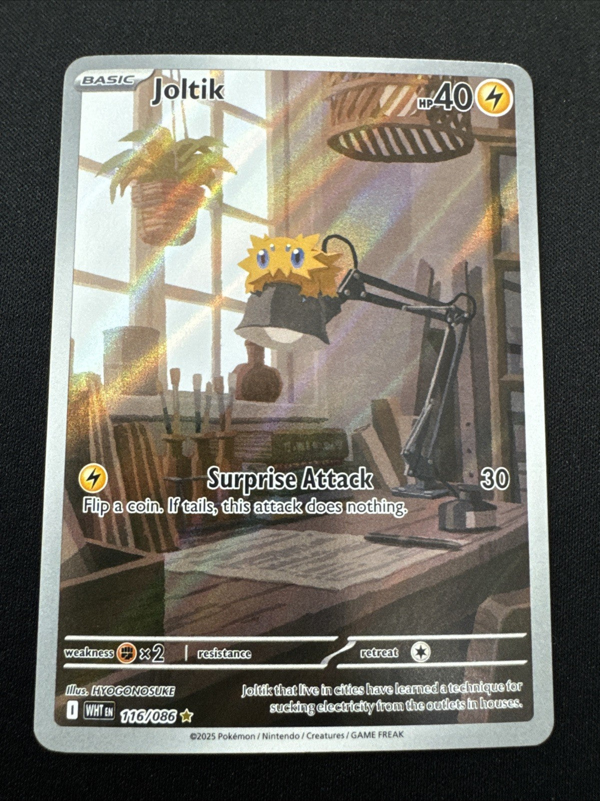Joltik 116/086 Sv: White Flare Holo