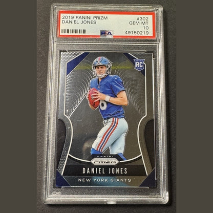 2019 Panini Prizm - Rookies Daniel Jones #302 (RC) PSA 10 Giants/Colts
