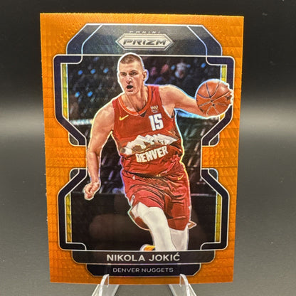 2021/22 Panini Prizm Nikola Jokic Orange Hyper Prizm SSP #32