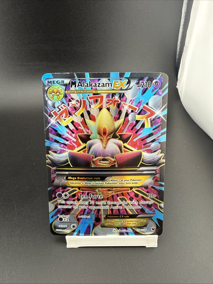 Pokemon Mega M Alakazam EX Full Art Holo Card 118/124 Fates Collide