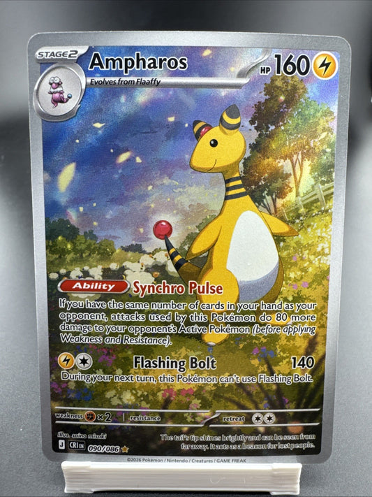 Ampharos 090/086 Me04: Chaos Rising Holo