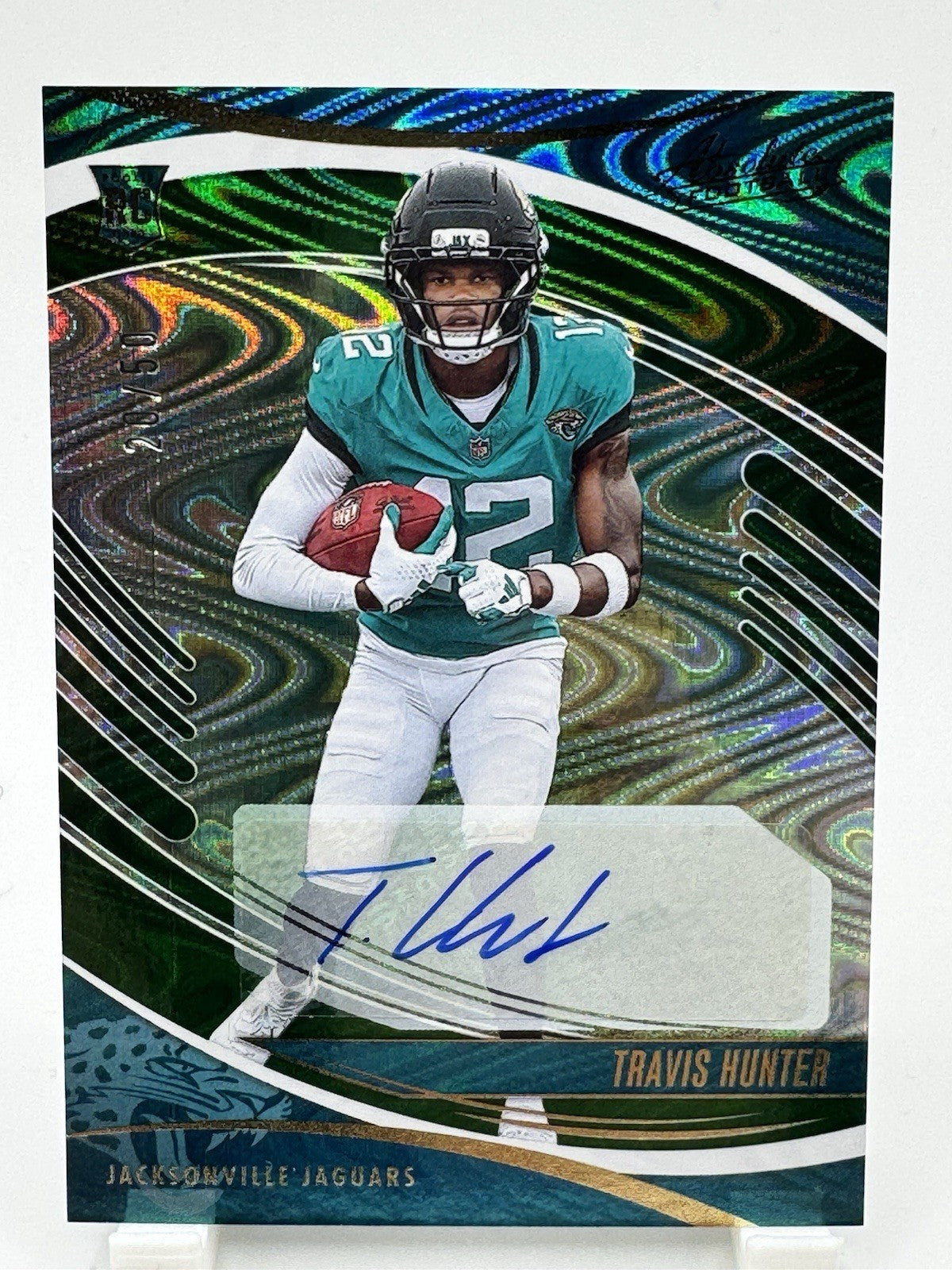2025 Absolute Travis Hunter Absolute Wave Auto  20/50 RC #186