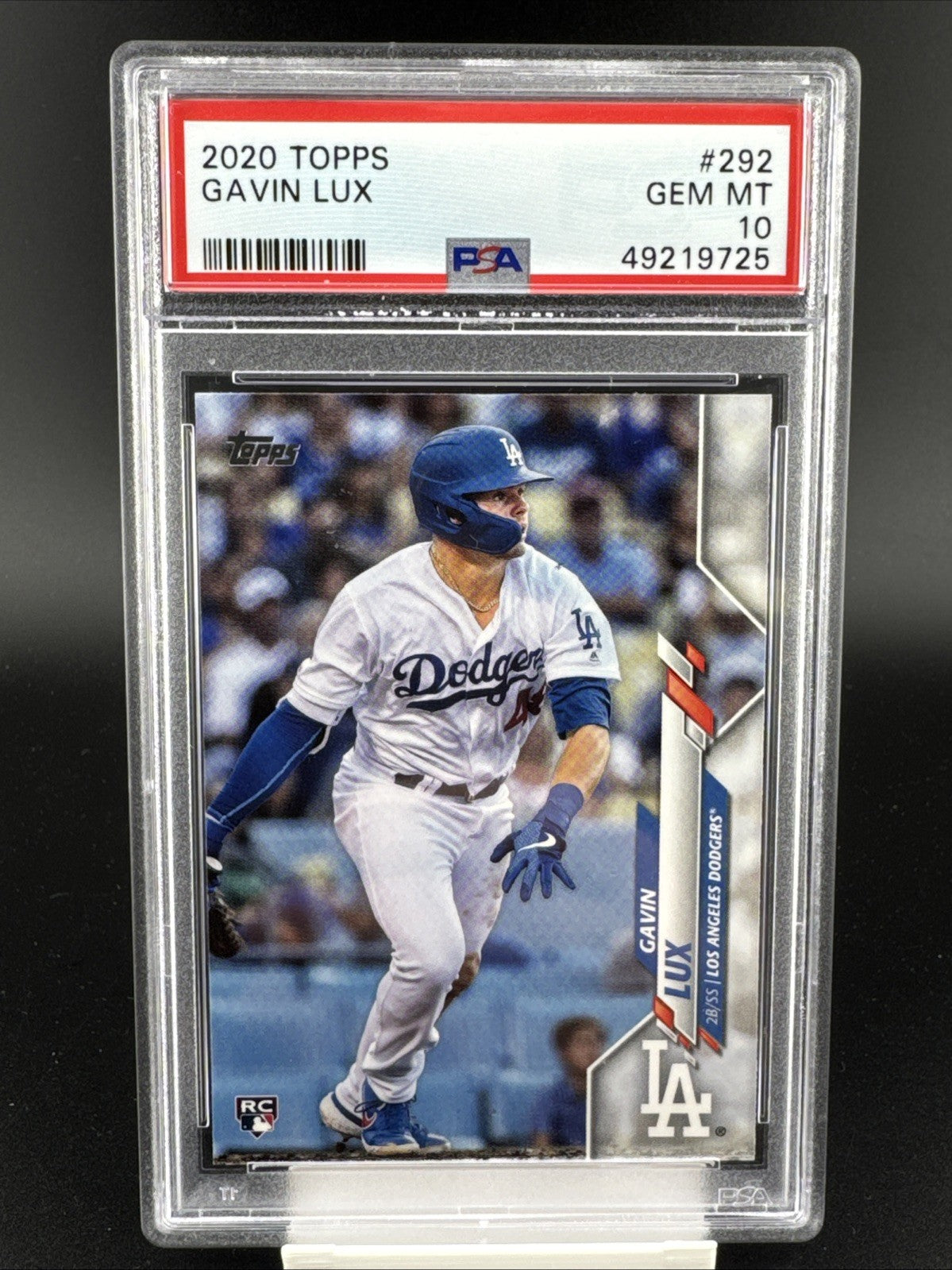 2020 Topps - Gavin Lux #292 Batting (RC) PSA 10