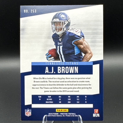 2019 Panini Prestige Rookie AJ Brown #253 Rookie RC