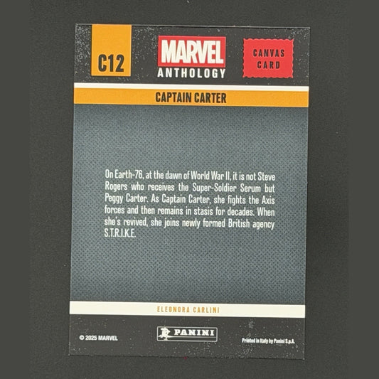 Captain Carter Canvas 2025 Panini Marvel Anthology C12 | Avengers America