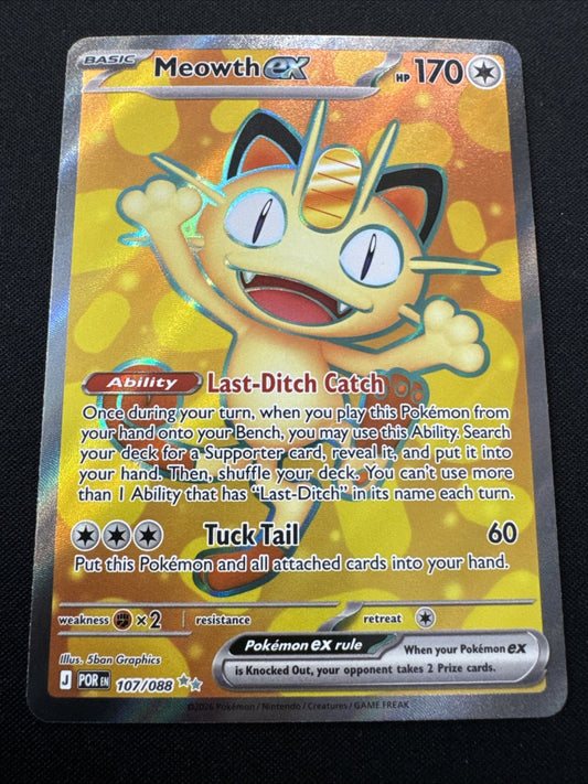 Meowth ex - 107/088 - ME03: Perfect Order (ME03)