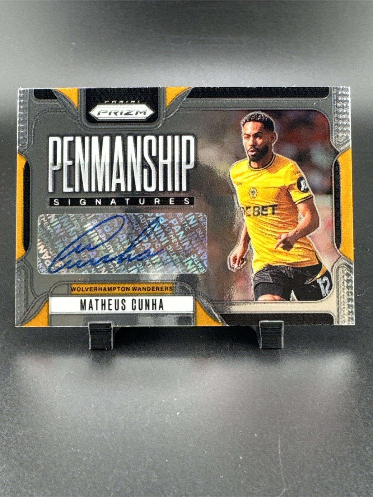 2024-25 Panini Prizm Premier League - Penmanship Matheus Cunha #P-MC (AU)