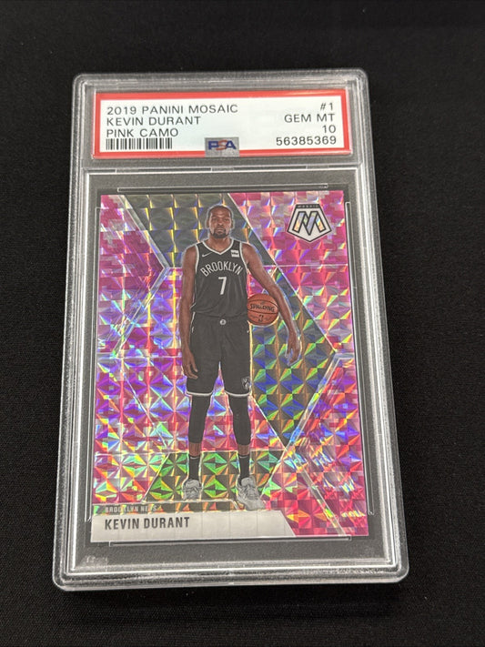 2019 Panini Mosaic Kevin Durant Pink Camo  PSA 10