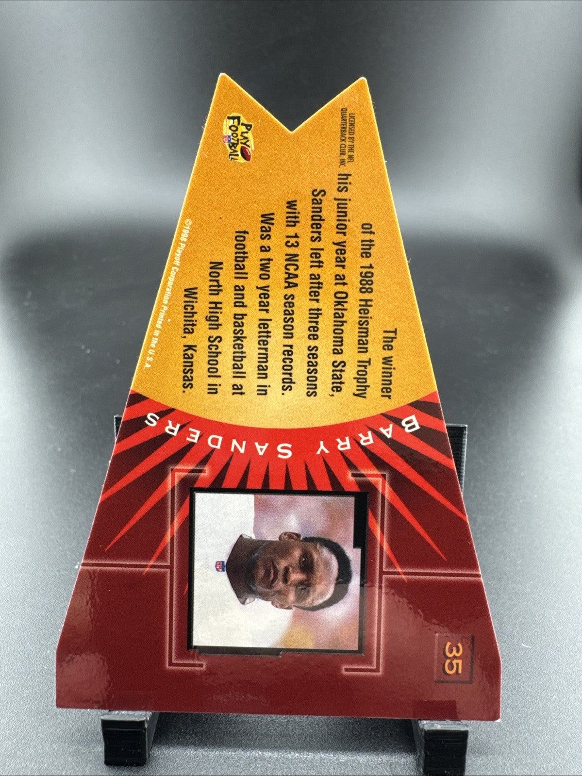 1998 Playoff Contenders - Pennants Barry Sanders #35 Red