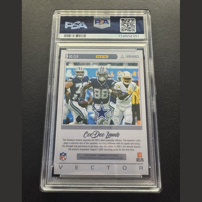 2022 Luminance Ceedee Lamb Vector #vccla Cowboys Case Hit SSP PSA 9 POP 4