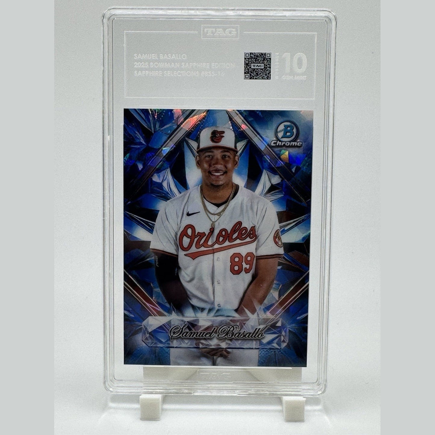 2025 Bowman Sapphire Samuel Basallo Selections #BSS-16 Orioles