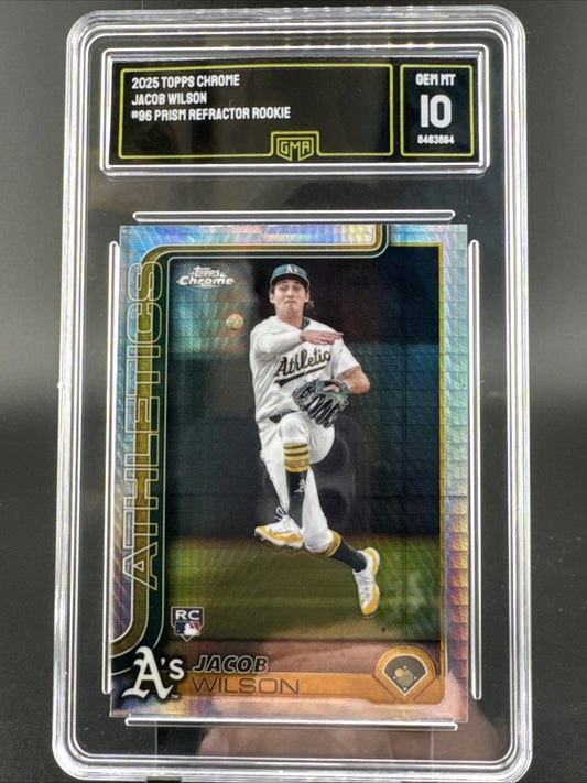 2025 Topps Chrome Sepia Refractors #96 Jacob Wilson - GMA 10 GEM MT