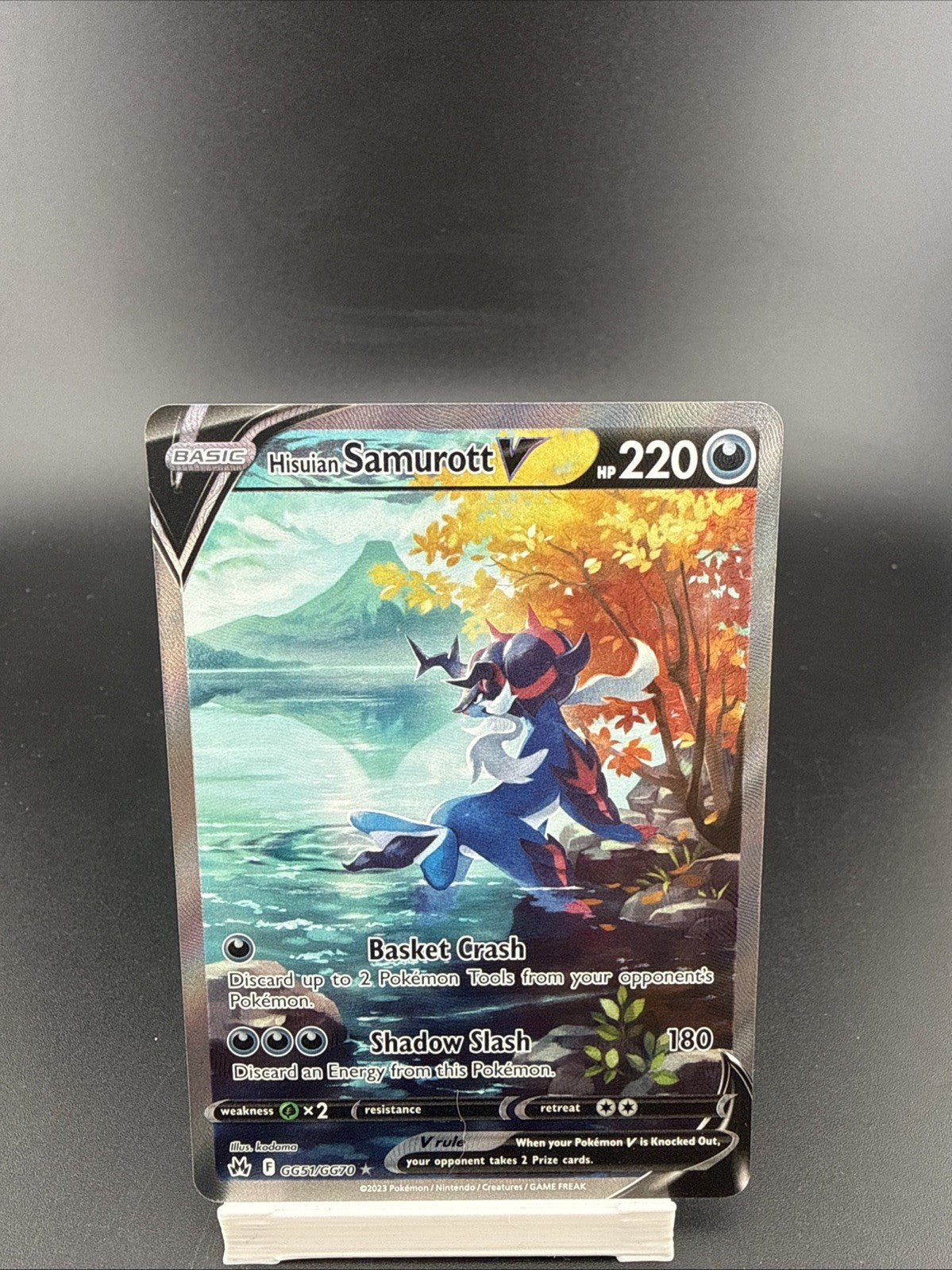 Hisuian Samurott V #GG51/GG70 SWSH: Crown Zenith Galarian Gallery