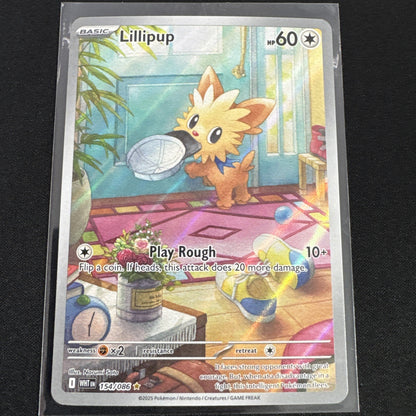 Pokémon Lillipup Sv: White Flare 154/086 Illustration Rare Holo