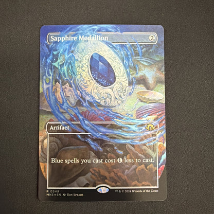 MTG Sapphire Medallion (Borderless) Modern Horizons Foil 2024 #349 BB