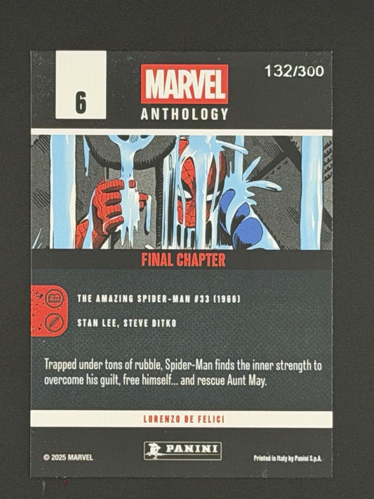 Panini Marvel Anthology 2025 Final Chapter Sparkle Holo Spider-Man /300 6