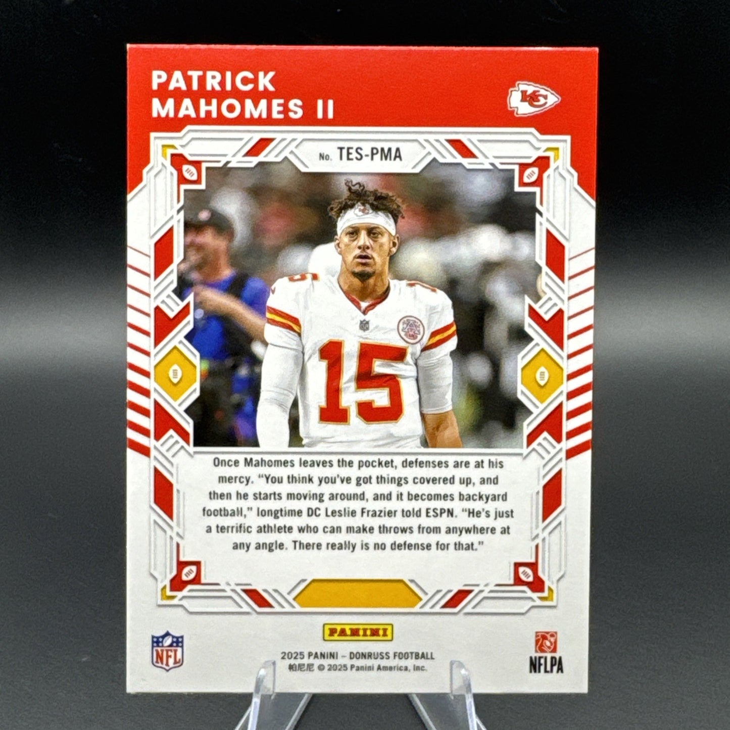 Panini 2025 Donruss Elite Patrick Mahomes II Elite Series Chiefs #TES-PMA
