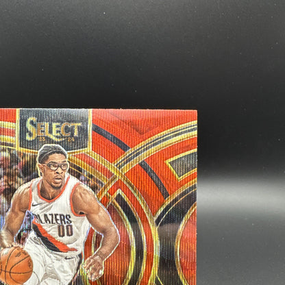 2023-24 Scoot Henderson Panini Select Red Wave Premier RC #129