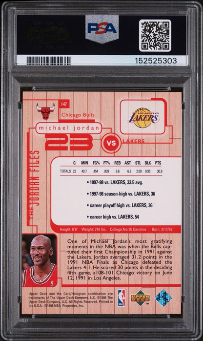 1998-99 UD Michael Jordan Living Legend The Jordan Files Guarding Kobe Bryant