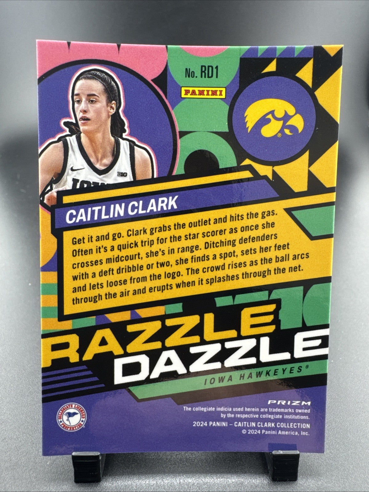 2024 Panini Caitlin Clark Collection - Razzle Dazzle Caitlin Clark #RD1 (RC)