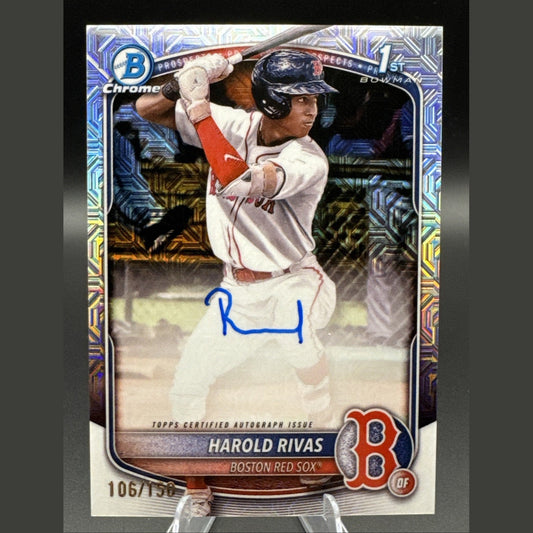 2025 Bowman Chrome Harold Rivas Auto #CPA-HR 106/150 1st Bowman