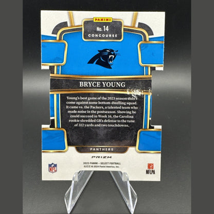 Bryce Young 2023 Panini Select Silver Prizm Die-Cut RC Rookie #14 Concourse