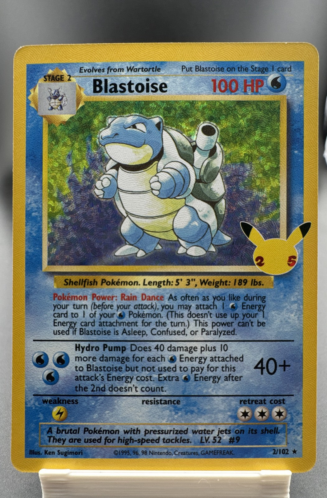 Blastoise 2/102 Celebrations: Classic Collection Holo