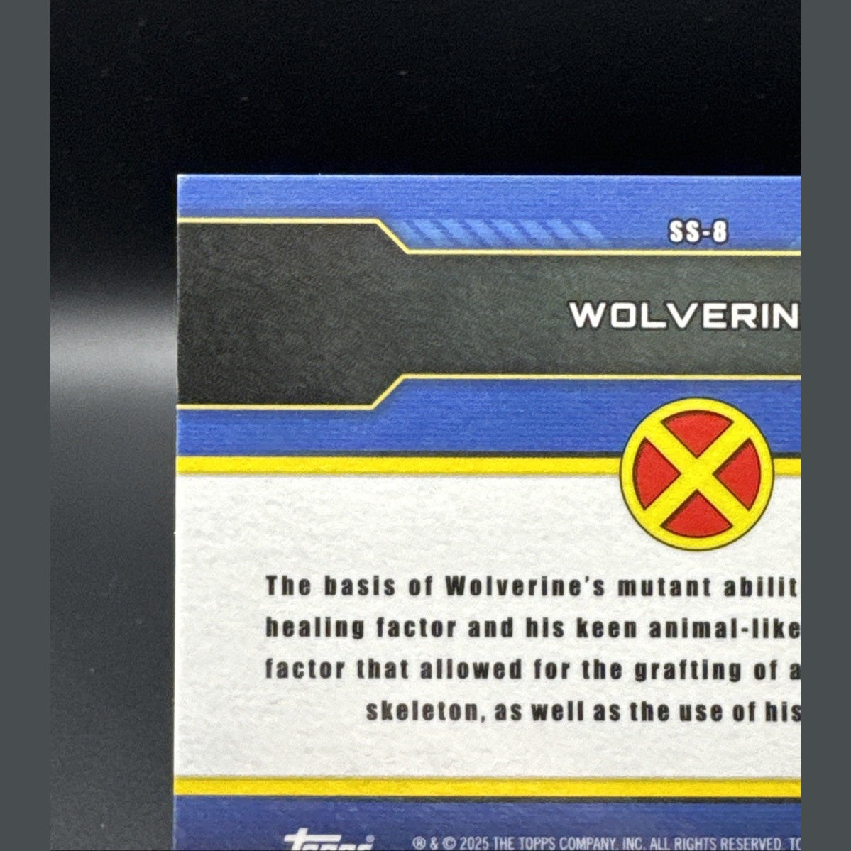 Wolverine Sentinel Scan SS-8 X-Fractor 72/97 2025 Topps Finest X-Men 97'