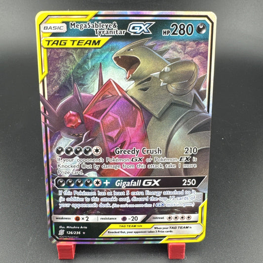 Pokémon Mega Sableye & Tyranitar GX Ultra Rare SM - Unified Minds 126/236