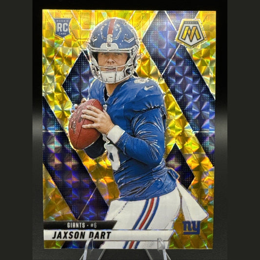 2025 Mosaic Football Yellow Rookie Jaxson Dart New York Giants RC #362