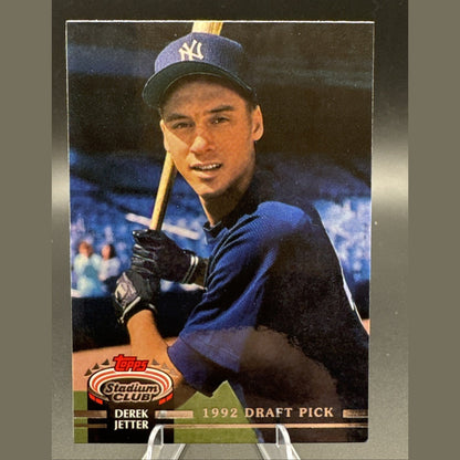 2021 Topps Stadium Club Derek Jeter #SCG-25 “1992 Draft Pick” (reprint)