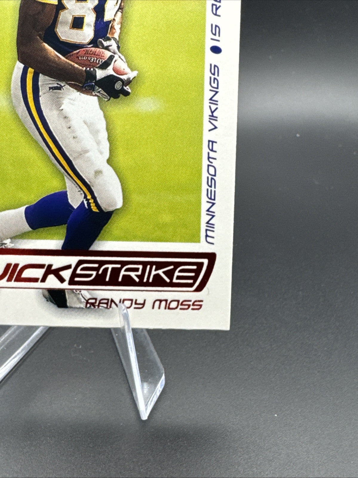 2001 Fleer Ultra Randy Moss Quick Strike Insert 8 QS Minnesota Vikings