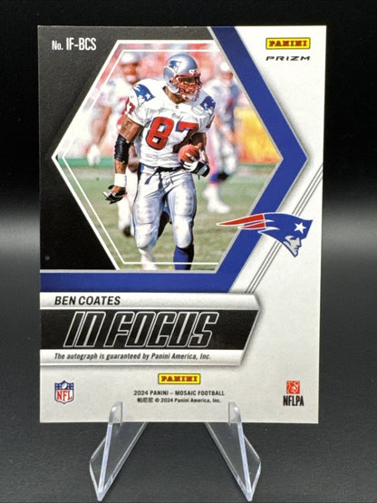 2024 Panini Mosaic - In Focus Signatures Ben Coates  (AU) New England Patriots