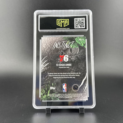 2025 Topps Chrome Basketball VJ Edgecombe Instinct Rookie #INS-13 GMA 10