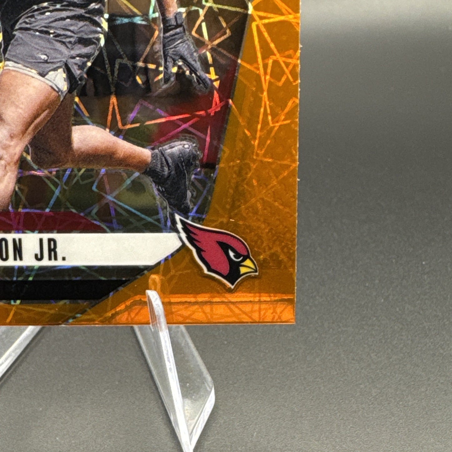 Marvin Harrison Jr. 2024 Prizm Orange Lazer Laser Rookie RC #375 Cardinals