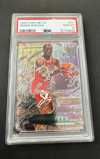 1996-97 Fleer Metal - Metallized Dennis Rodman #231 PSA 10 POP 18
