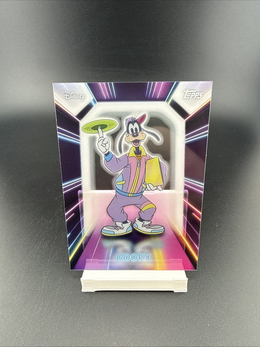 Topps 2026 Disney Neon Goofy Illuminated Neon Lights NPL-10  LOT of 3