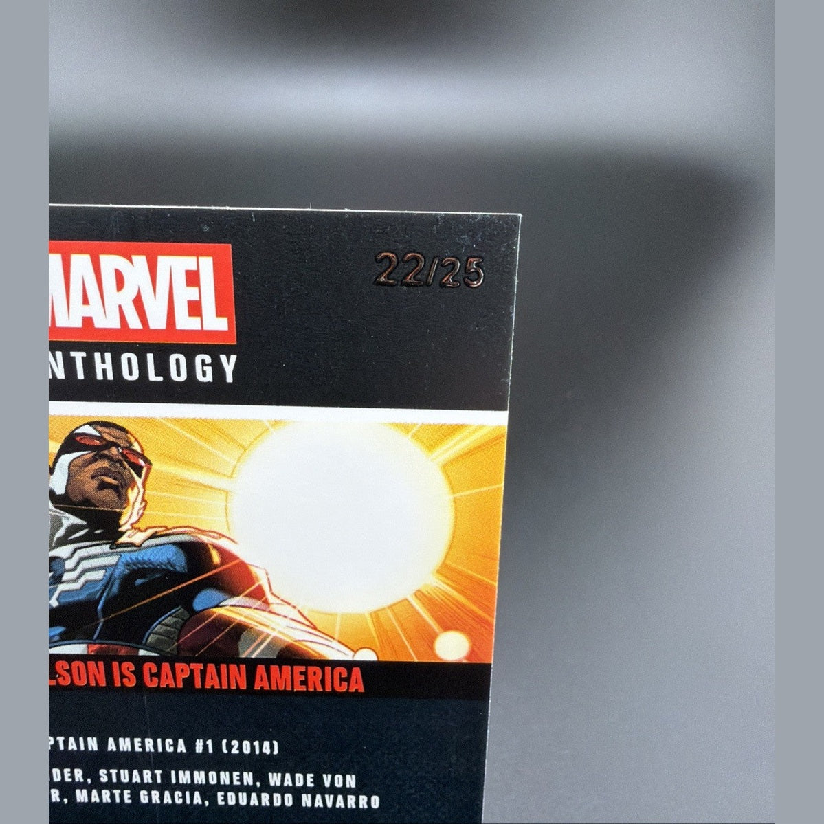 2025 Panini Marvel Anthology Sam Wilson Is Captain America  Marble Holo /25 #89