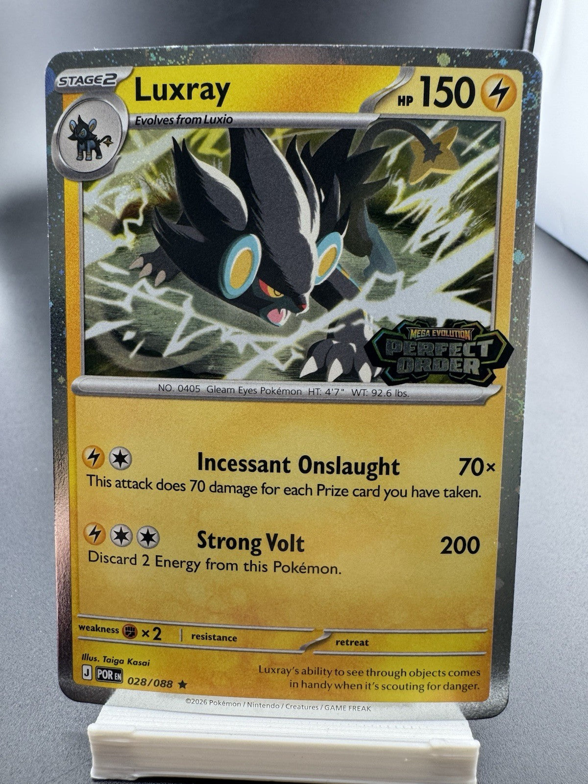 Luxray (Perfect Order Stamped) 028/088 Miscellaneous Cards & Products Holo