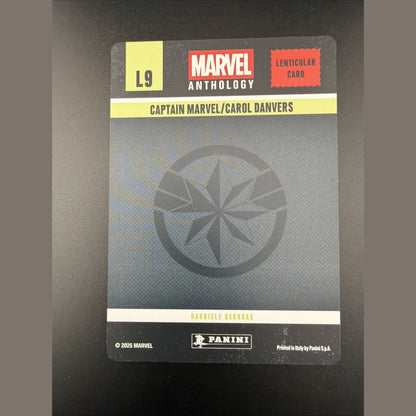 2025 Panini Marvel Anthology Treasure Box Lenticular Insert #L9 Captain Marvel