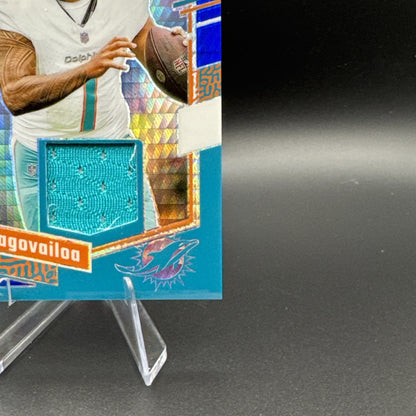 2023 Tua Tagovailoa Panini Donruss Optic Hyper Prizm Threads MEM #DT-TT