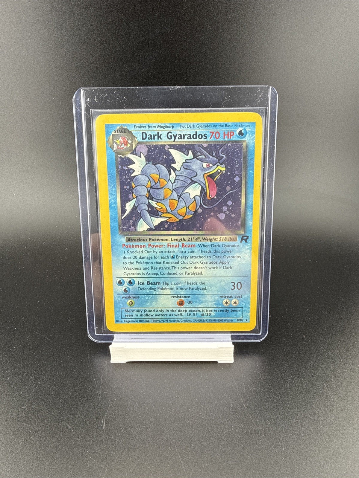 Pokemon TCG Team Rocket Dark Gyardos 8/82 Prerelease Holo Promo